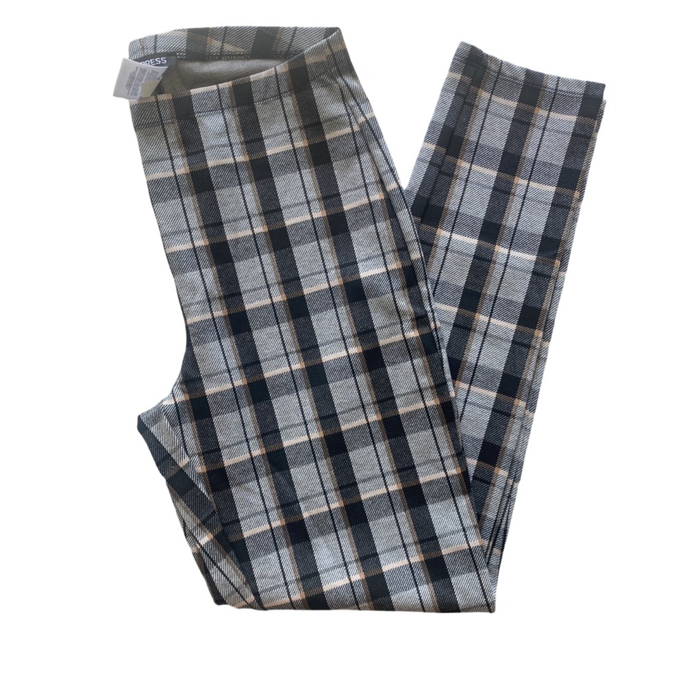 EXPRESS Plaid High Waisted Leggings
